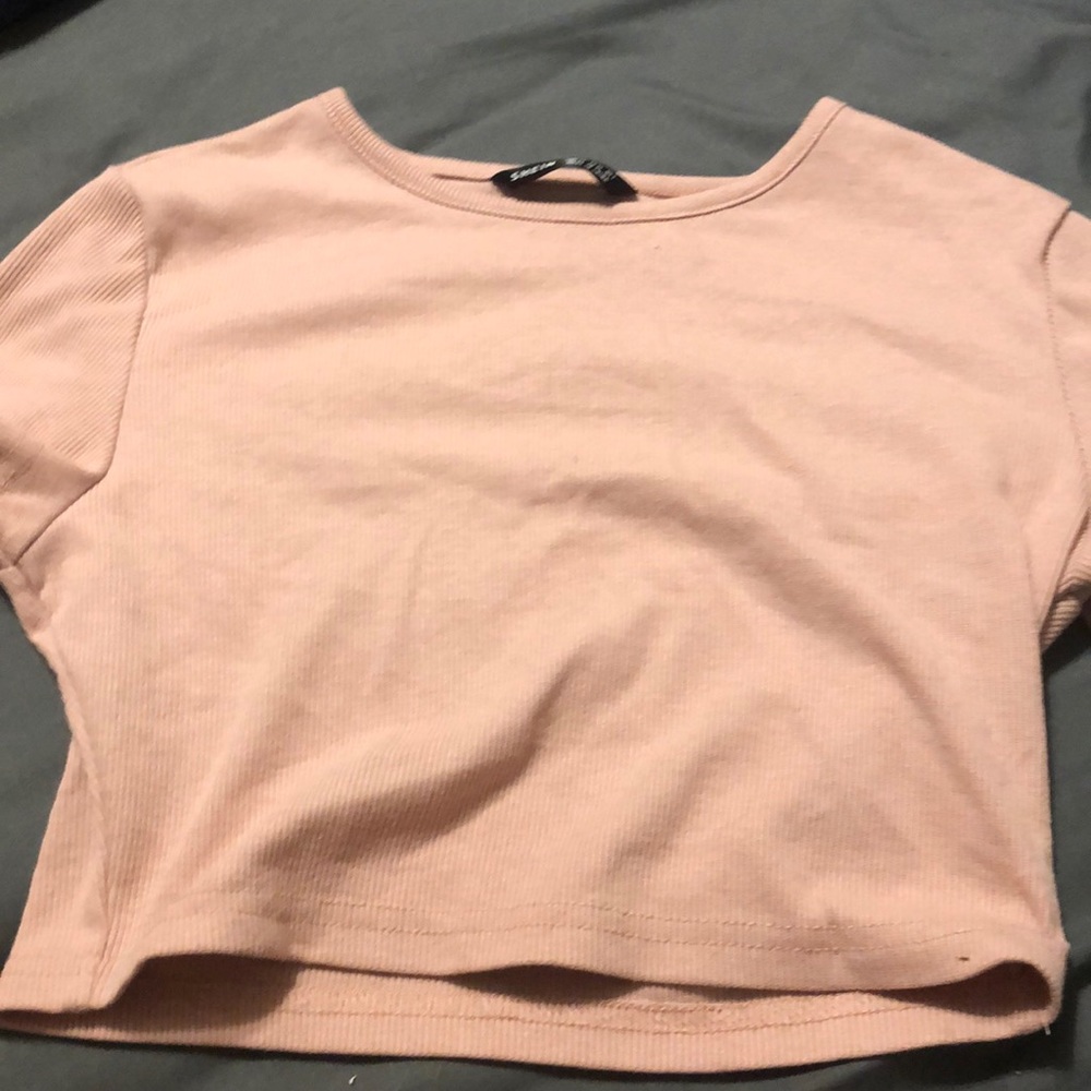 SHEIN pink crop top